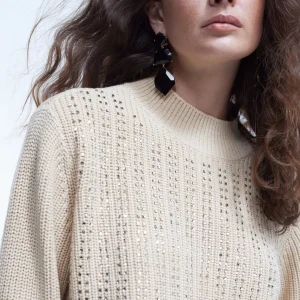 Lola Casademunt Punto<Jersey detalle strass CRUDO