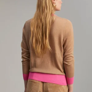 Lola Casademunt Punto<Jersey detalle strass CAMEL