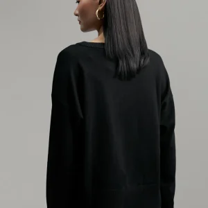 Lola Casademunt Punto<Jersey detalles joya NEGRO