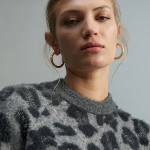 Lola Casademunt Animal Print | Punto<Jersey fantasía animal print GRIS-NEGRO