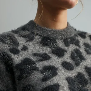 Lola Casademunt Animal Print | Punto<Jersey fantasía animal print GRIS-NEGRO