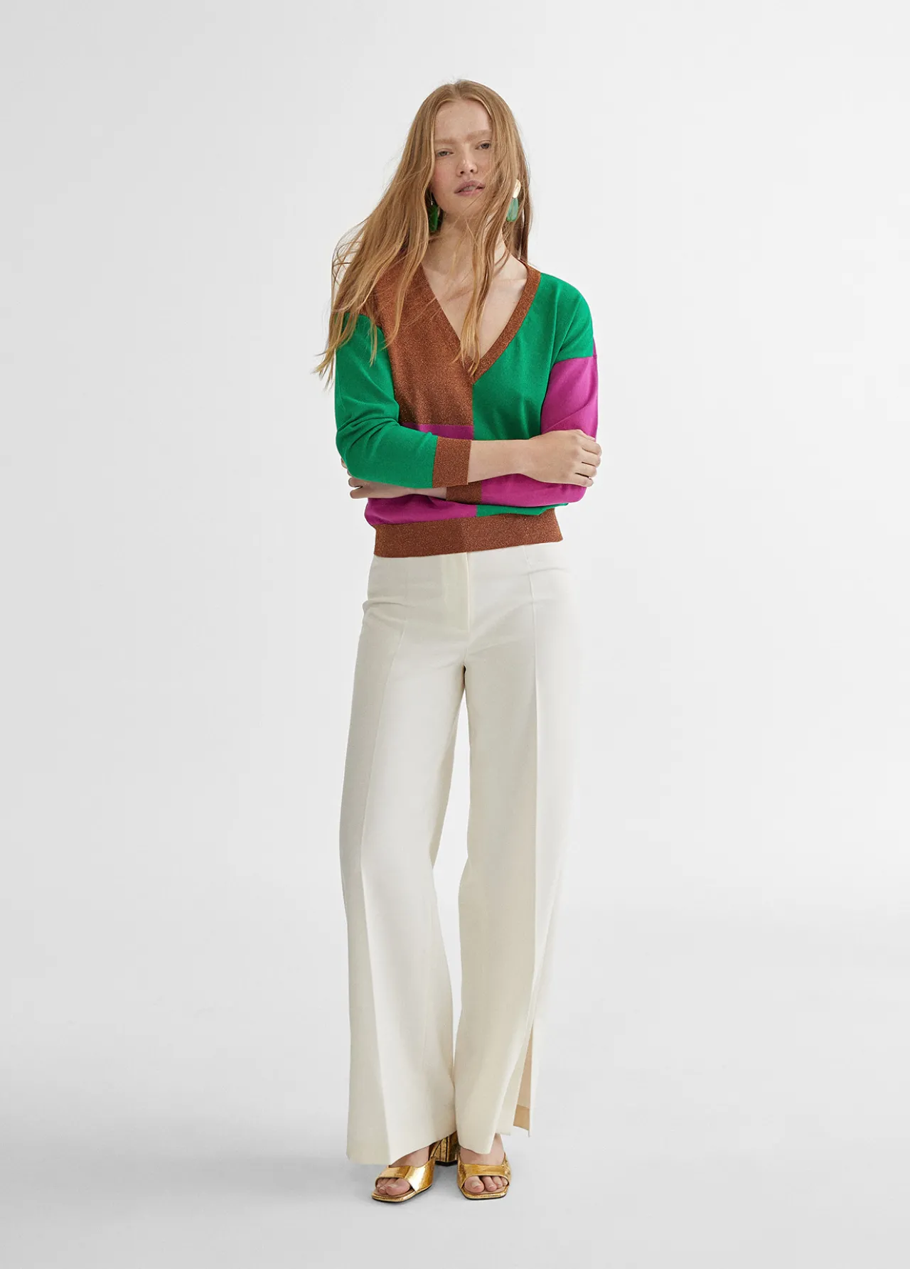 jersey_multicolor_0.webp Lola Casademunt Punto<Jersey multicolor ROSA-METAL