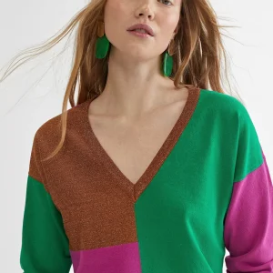 Lola Casademunt Punto<Jersey multicolor ROSA-METAL