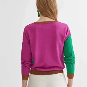 Lola Casademunt Punto<Jersey multicolor ROSA-METAL