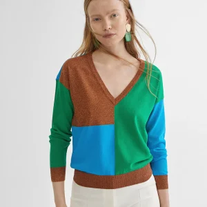 Lola Casademunt Punto<Jersey multicolor ROSA-METAL
