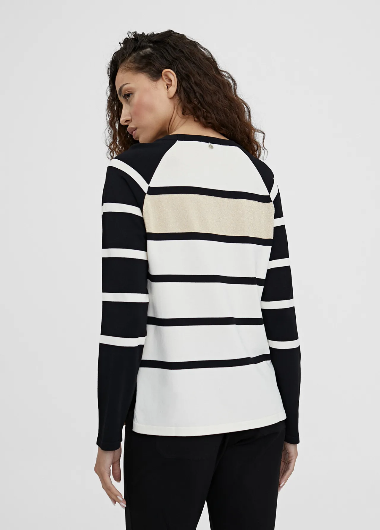 jersey_punto_de_rayas_1.webp Lola Casademunt Punto<Jersey punto de rayas NEGRO-CRUDO