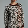 Lola Casademunt Animal Print | Punto<Jersey punto estampado MARRON-NEGRO