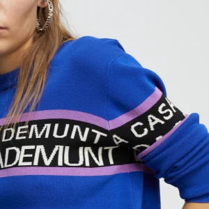 Lola Casademunt Punto<Jersey punto logo VERDE-NEGRO