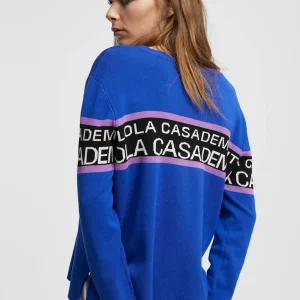 Lola Casademunt Punto<Jersey punto logo VERDE-NEGRO