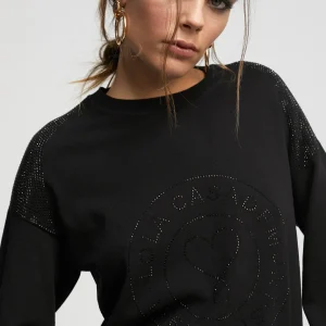 Lola Casademunt Punto | Sudaderas<Jersey punto logo strass KAKI