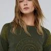 Lola Casademunt Punto | Sudaderas<Jersey punto logo strass KAKI