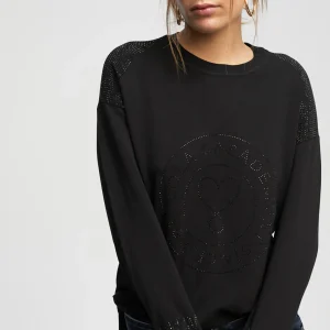 Lola Casademunt Punto | Sudaderas<Jersey punto logo strass KAKI