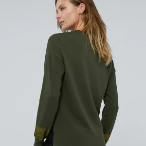 Lola Casademunt Punto | Sudaderas<Jersey punto logo strass KAKI