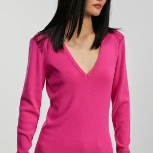 Lola Casademunt Punto<Jersey punto strass NEGRO