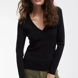 Lola Casademunt Punto<Jersey punto strass NEGRO