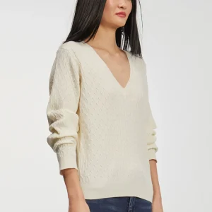 Lola Casademunt Punto<Jersey punto trenzado CRUDO
