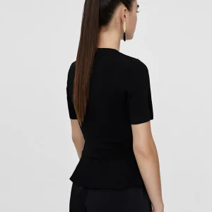 Lola Casademunt Punto<Jersey punto volante NEGRO