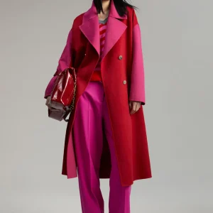 Lola Casademunt Punto<Jersey rayas bicolor ROSA-ROJO