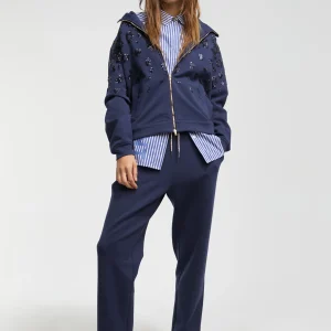 Lola Casademunt Pantalones<Jogging detalle tirador AZULNOCHE