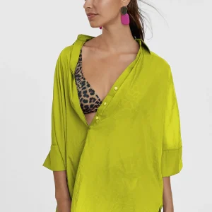Lola Casademunt Camisas Y Blusas<Kaftan corto kimono FUCSIA