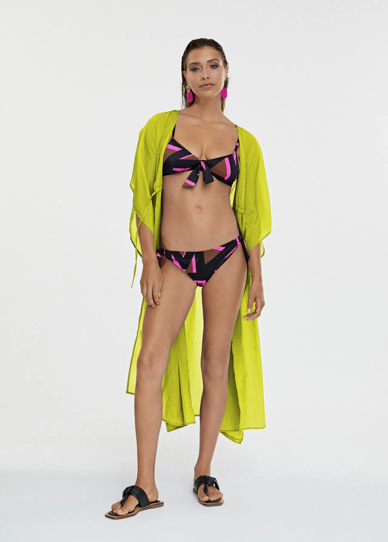 kaftan_largo_ajustable_0-1.webp Lola Casademunt Baño<Kaftan largo ajustable FUCSIA