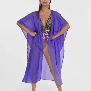 Lola Casademunt Baño<Kaftan largo ajustable FUCSIA