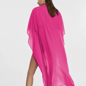 Lola Casademunt Baño<Kaftan largo ajustable FUCSIA