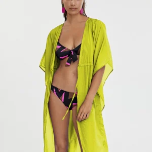 Lola Casademunt Baño<Kaftan largo ajustable FUCSIA
