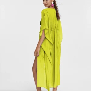 Lola Casademunt Baño<Kaftan largo ajustable FUCSIA