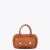 Lola Casademunt Bolsos<Mini bandolera con logo grabado NEGRO