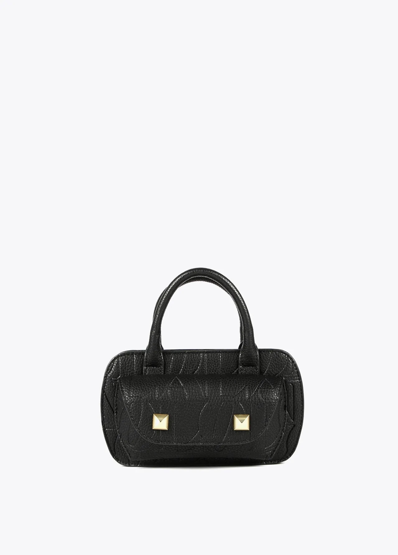 mini_bandolera_con_logo_grabado_0.webp Lola Casademunt Bolsos<Mini bandolera con logo grabado NEGRO