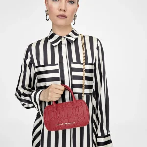 Lola Casademunt Bolsos<Mini bandolera con logo grabado NEGRO
