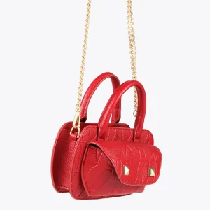 Lola Casademunt Bolsos<Mini bandolera con logo grabado NEGRO