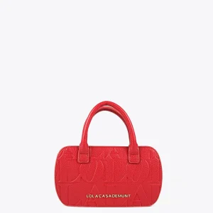 Lola Casademunt Bolsos<Mini bandolera con logo grabado NEGRO