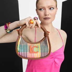Lola Casademunt Bolsos<Mini bandolera multicolor MARRON-NARANJA