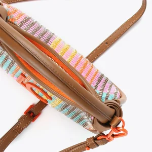 Lola Casademunt Bolsos<Mini bandolera multicolor MARRON-NARANJA