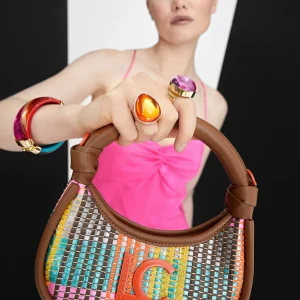 Lola Casademunt Bolsos<Mini bandolera multicolor MARRON-NARANJA