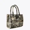 Lola Casademunt Animal Print | Bolsos Shopper<Mini shopper jacquard NEGRO-METAL