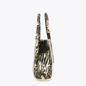 Lola Casademunt Animal Print | Bolsos Shopper<Mini shopper jacquard NEGRO-METAL