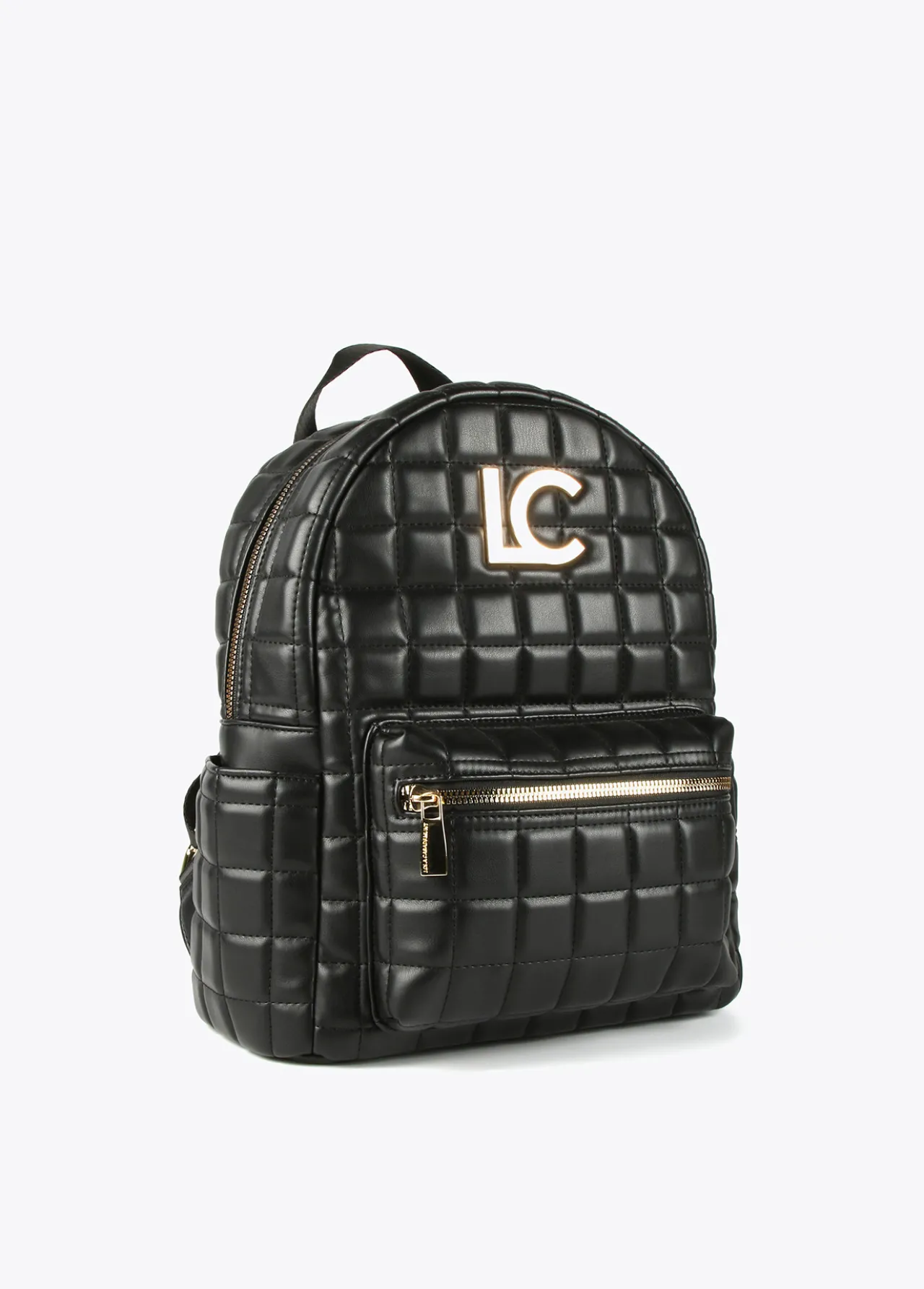 mochila_acolchada_de_cuadros_1.webp Lola Casademunt Bolsos Grandes | Mochilas Y Riñoneras<Mochila acolchada de cuadros NEGRO