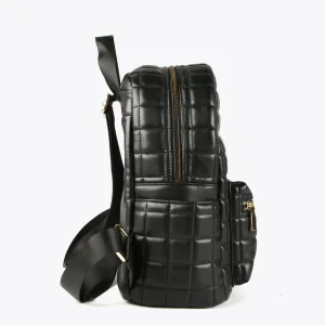 Lola Casademunt Bolsos Grandes | Mochilas Y Riñoneras<Mochila acolchada de cuadros NEGRO