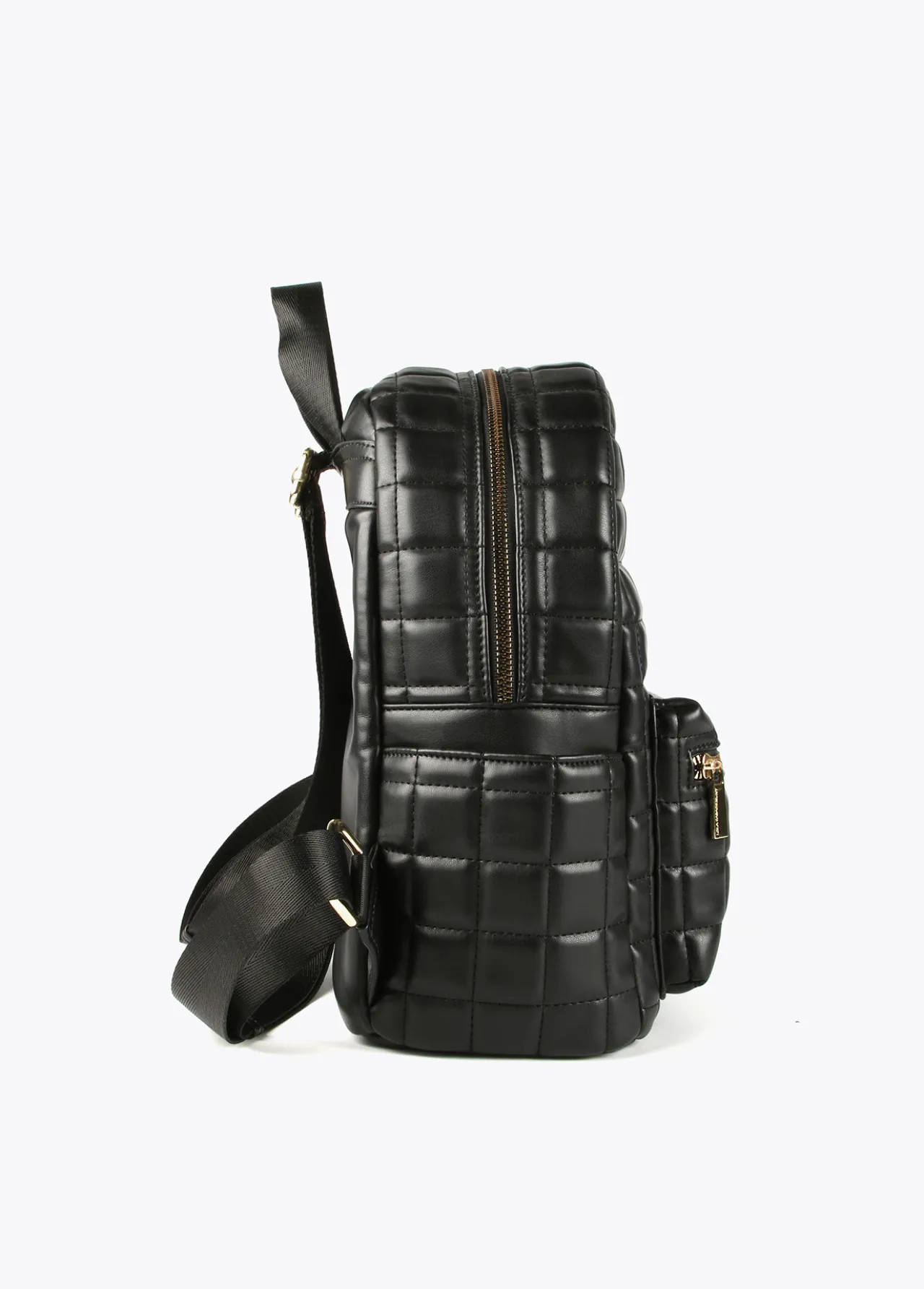 mochila_acolchada_de_cuadros_5.webp Lola Casademunt Bolsos Grandes | Mochilas Y Riñoneras<Mochila acolchada de cuadros NEGRO