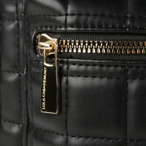 Lola Casademunt Bolsos Grandes | Mochilas Y Riñoneras<Mochila acolchada de cuadros NEGRO