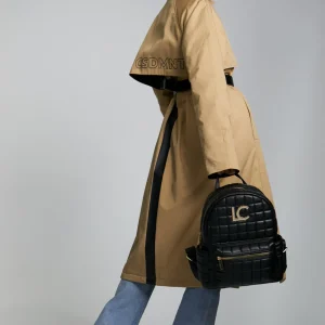 Lola Casademunt Bolsos Grandes | Mochilas Y Riñoneras<Mochila acolchada de cuadros NEGRO