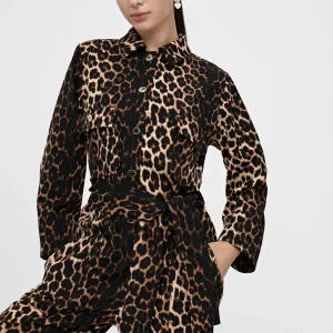 Lola Casademunt Pantalones<Mono animal print NEGRO