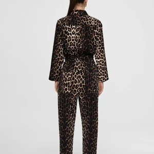 Lola Casademunt Pantalones<Mono animal print NEGRO