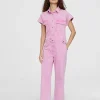Lola Casademunt Pantalones<Mono de manga corta ROSA