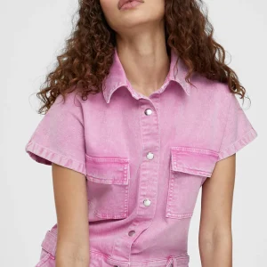 Lola Casademunt Pantalones<Mono de manga corta ROSA