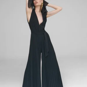 Lola Casademunt Vestidos Y Faldas<Mono plisado mangas capa CRUDO