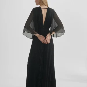 Lola Casademunt Vestidos Y Faldas<Mono plisado mangas capa CRUDO